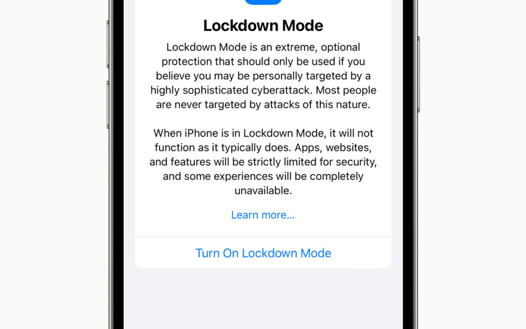 Apple launches a “lockdown” mode to protect the iPhone from attacks with Pegasus